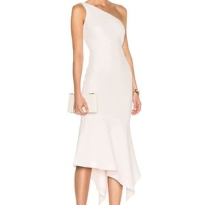 Cinq à Sept | Dulcina One-Shoulder Mid-Length Formal Dress, Pink NWT